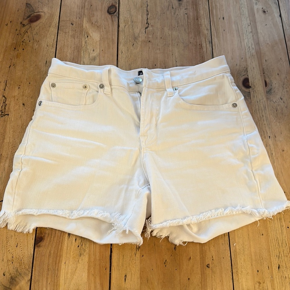 Gap white denim shorts
